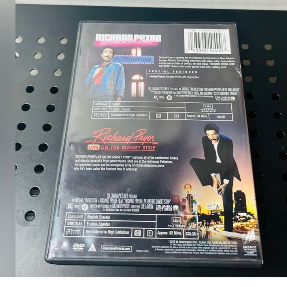 VINTAGE RICHARD PRYOR COMEDY DVD SET - LIVE ON BOURBON STREET & SUNSET STRIP - Picture 4 of 6
